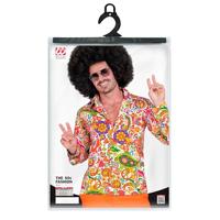 60&apos;s Blouse Heren Peace & Paisley Oranje - thumbnail