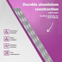 VidaXL Trap tread rechthoekig 4 pcs zilver 80 x 20 cm aluminium - thumbnail