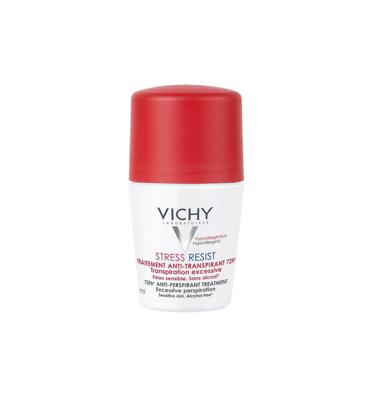 Vichy Deodorant Overmatige Transpiratie Stress Resist Roller 72 uur Deodorant Overmatige Transpiratie 50ml