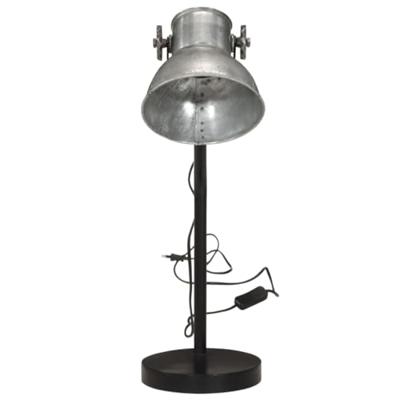 Bureaulamp 25 W E27 17x17x60 cm vintage zilverkleurig - thumbnail