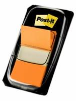 Post-it index standaard, ft 24,4 x 43,2 mm, houder met 50 tabs, oranje - thumbnail