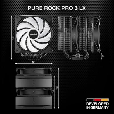 WEES STIL! - Pure Rock Pro 3 LX - CPU-koeler - BK043 - Zwart