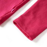 Kindershirt met lange mouwen eekhoornprint 116 felroze - thumbnail