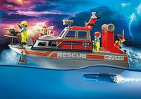 Playmobil 70140 Redding Op Zee: Brandbestrijdings Missie Met - thumbnail