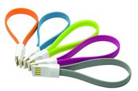 LogiLink CU0087 USB-kabel USB 2.0 USB-A stekker, USB-micro-B stekker 0.22 m Pink Magneet op de kabeleinden - thumbnail