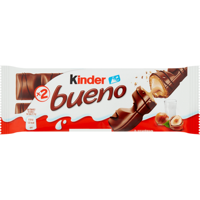Kinder Bueno Melk en Hazelnoten 2 Stuks 43 g bij Jumbo - thumbnail