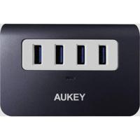 Aukey CB-H5 USB 3.2 Gen 1-, USB 2.0-combi-hub 4 poorten Grijs-wit - thumbnail