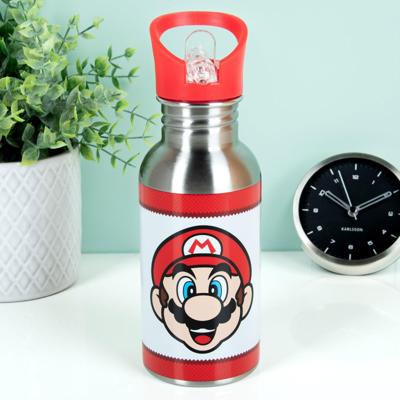 Nintendo Super Mario Waterfles Met Rietje