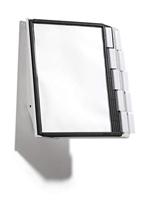 Durable Wandhouder | 10 zichtpanelen | zwart/grijs polyamide | met profielframef. | 1 stuk - 563122 563122 - thumbnail