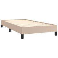 Bedframe kunstleer cappuccinokleurig 90x200 cm - thumbnail