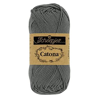 Scheepjes Catona - 10g - 501 Anthracite - Haakgaren / Breigaren
