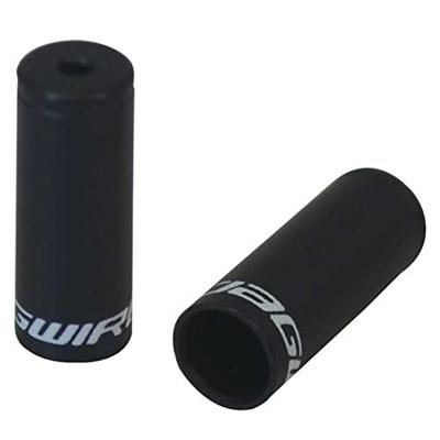 JAGWIRE End caps open - 3mm dropper - alloy (50pcs) - black