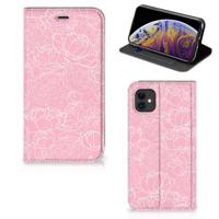 Apple iPhone 11 Smart Cover White Flowers - thumbnail