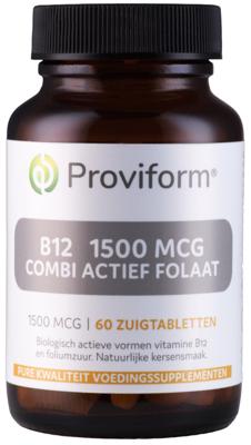 Proviform Vitamine B12 1500mcg combi actief folaat 60 Zuigtabletten