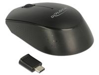 Delock 12526 Muis USB Optisch Zwart 2 Toetsen 1000 dpi - thumbnail