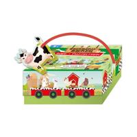 Lantaarn Publishers Boek en puzzeltrein boerderijdieren - thumbnail