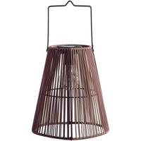 Solar lantaarn Zef - roze/paars - 24,5xØ22 cm - Leen Bakker - thumbnail