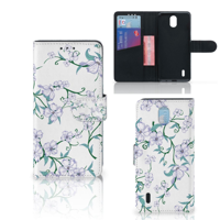 Nokia 1.3 Uniek Hoesje Blossom White - thumbnail