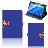 Lenovo Tab E10 Tablet Hoesje met naam Never Give Up - thumbnail