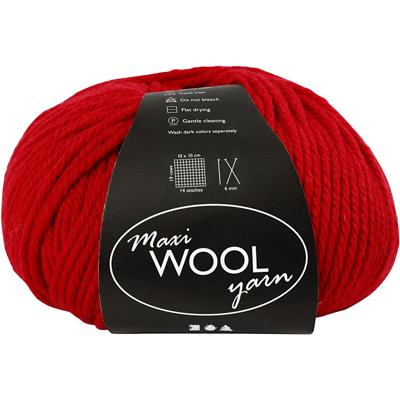 Creativ Company Wolgaren, l: 125 m, rood, 100 gr/ 1 bol