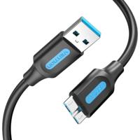 VENTION Harde Schijf Kabel, USB 3.0 A naar Micro USB B Kabel Compatibel met externe harde schijf, Seagate uitbreiding, Toshiba Canvio, Western Digital (WD), Western Digital My Paspoort (1,5m) - thumbnail
