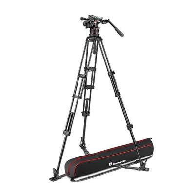 Manfrotto MVK612TWINGA Nitrotech 612 Video Head + aluminium Twin Leg statiefkit