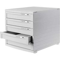 HAN CONTUR 1505-11 Ladebox Lichtgrijs DIN A4, DIN B4, DIN C4 Aantal lades: 5 - thumbnail
