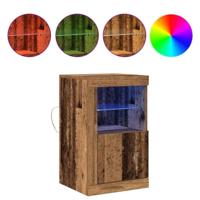 Bijzetkast 2 pcs Oud hout 41 x 37 x 67 cm Bewerkt hout - thumbnail