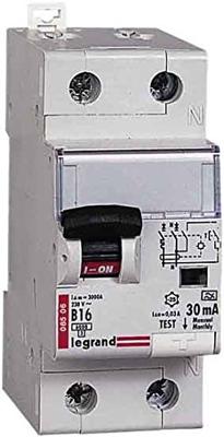 Legrand 410965 DX3 FILS B16A 1P+N 6KA 30MA A Aardlekschakelaar/zekeringautomaat 1-polig 16 A 0.03 A 230 V