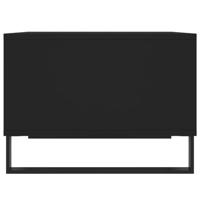 Salontafel 60x50x36,5 cm bewerkt hout zwart - thumbnail