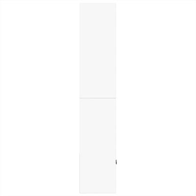 Boekenkast 70x36x189 cm bewerkt hout wit - thumbnail