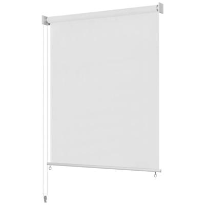 VidaXL Rolgordijn voor buiten 85(b)x140(h) cm hdpe wit