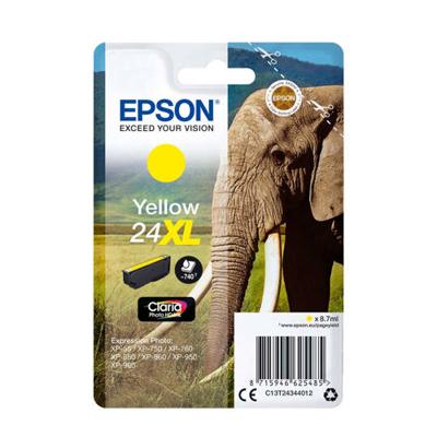 Epson C13T24344022 8.7ml 740pagina's Geel inktcartridge