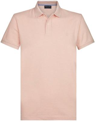 Profuomo Heren Poloshirt Lichtroze Garment Washed Slim Fit Profuomo Heren Poloshirt Lichtroze Garment Washed Slim Fit