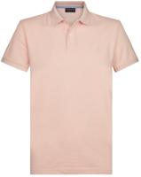 Profuomo Heren Poloshirt Lichtroze Garment Washed Slim Fit - thumbnail