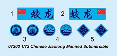 Trumpeter 1/72 Chinese Jiaolong Manned Submersible Trumpeter 1/72 Chinese Jiaolong Manned Submersible