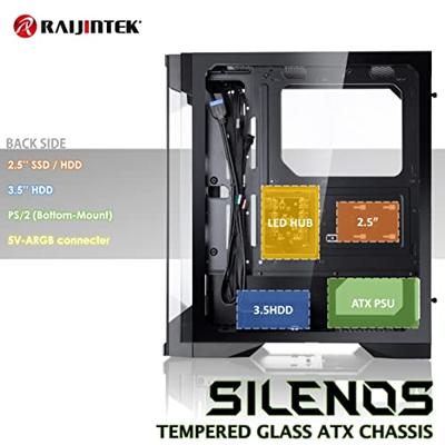RAIJINTEK SILENOS PRO midi tower behuizing RAIJINTEK SILENOS PRO midi tower behuizing
