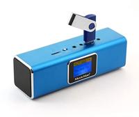 Music Man MA Display blau Mini-luidspreker AUX, FM radio, SD, Draagbaar, USB Blauw (metallic) - thumbnail