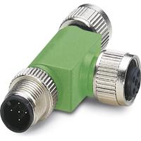 Phoenix Contact 1519723 Sensor/actuator verdeler en adapter M12 Aantal polen (sensoren): 4 Adapter, T-vorm 1 stuk(s) - thumbnail