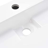 Wastafel 80x46x11 cm mineraal gegoten/marmer gegoten wit - thumbnail