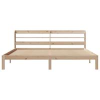 Bedframe met hoofdbord massief grenenhout 180x200 cm - thumbnail