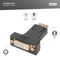 Digitus AK-340603-000-S DisplayPort / DVI Adapter [1x DisplayPort stekker - 1x DVI-bus 24+5-polig] Zwart - thumbnail