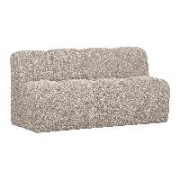 WOOOD Eetkamerbank 'Mojo' Bouclé, 164cm, kleur Beige Melange - thumbnail