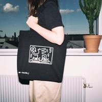 AM Clean Sound Keith Haring Record Tote Bag - thumbnail