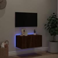 Tv-wandmeubel met LED-verlichting 60x35x31 cm bruin eikenkleur - thumbnail