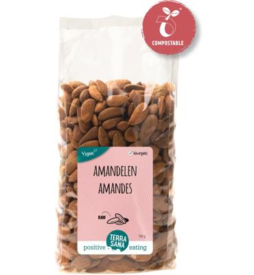 Terrasana Terrasana Raw Amandelen Bruin Bio (750g)