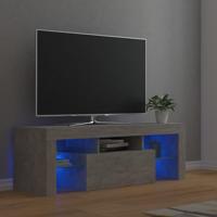 Tv-meubel met LED-verlichting 120x35x40 cm betongrijs - thumbnail