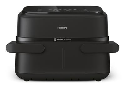 Philips 1000 series NA150/00 friteuse Dubbel 7,1 l 2450 W Heteluchtfriteuse Zwart - thumbnail