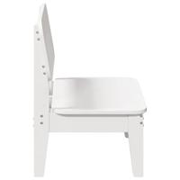Tuinstoelen 2 st 60x52,5x72 cm massief grenenhout wit - thumbnail
