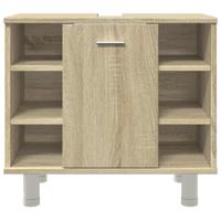 Badkamerkast 60x32x53,5 cm spaanplaat sonoma eikenkleurig - thumbnail